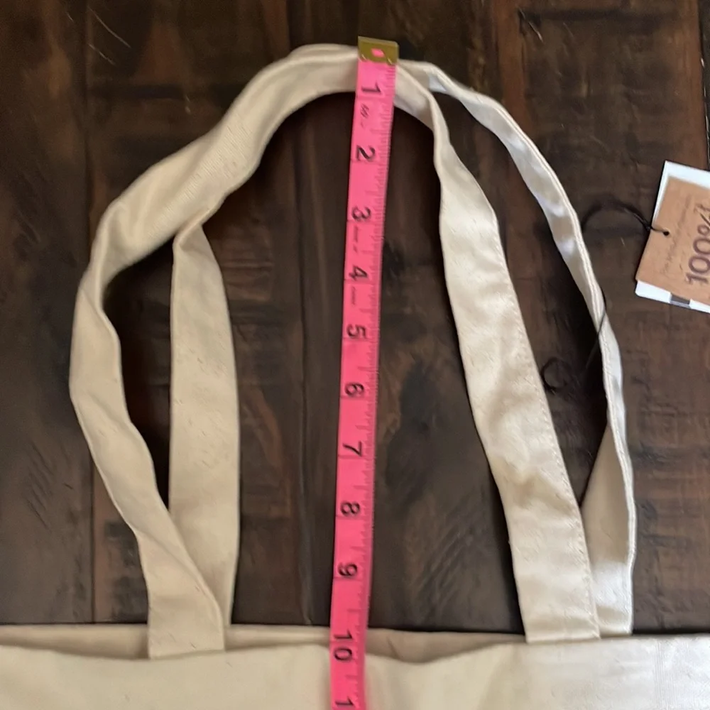ARBONNE logo’d organic cotton fabric canvas bag NWT - Picture 4 of 6